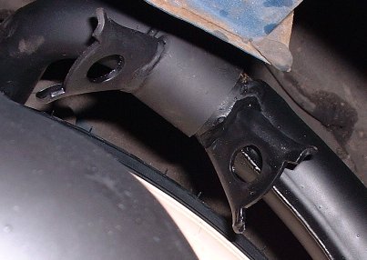 Spring joint on a Leovinci Vespa smallframe exhaust